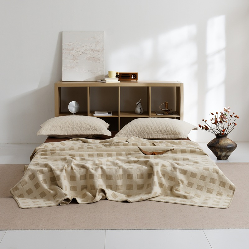 blanket + throw pillow
