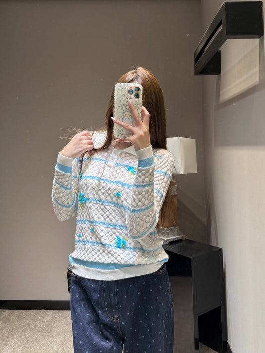 Blue Striped Long Sleeve
