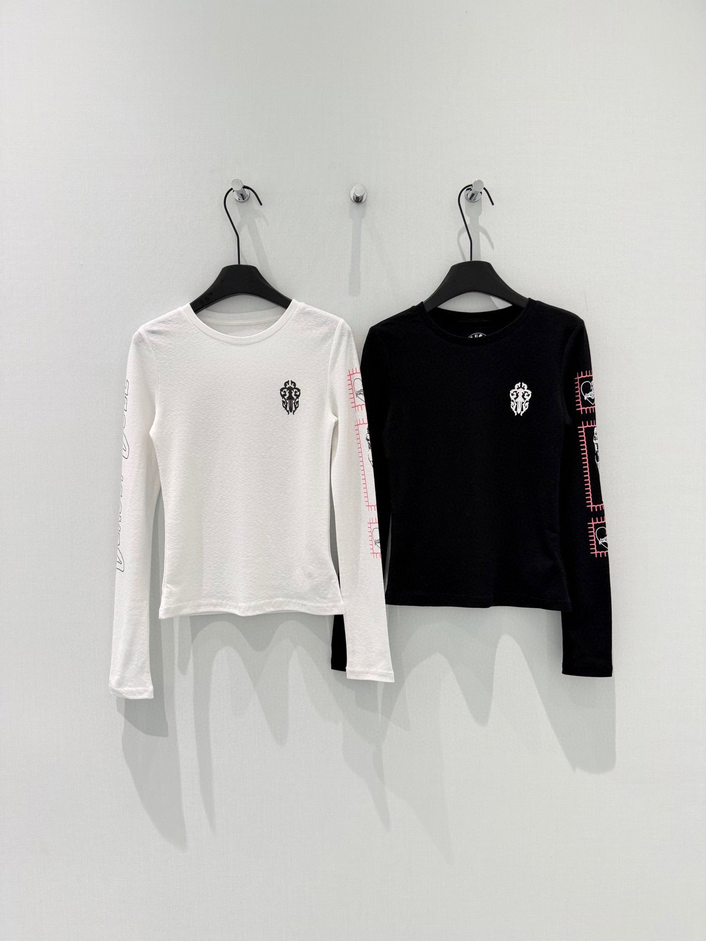 Neck Long Sleeve Slim Fit Top