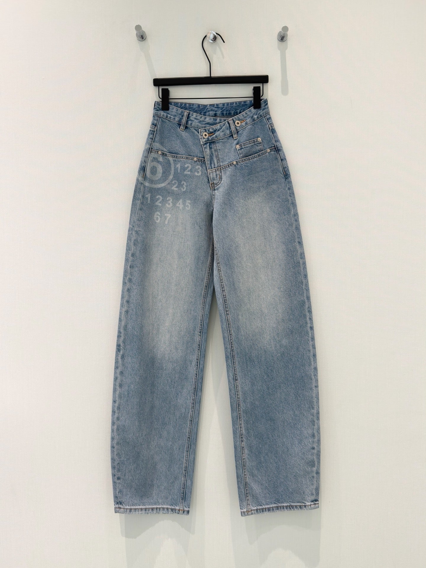 Waist Wide Leg Jeans