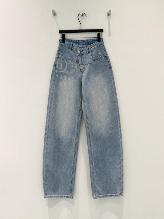 Waist Wide Leg Jeans