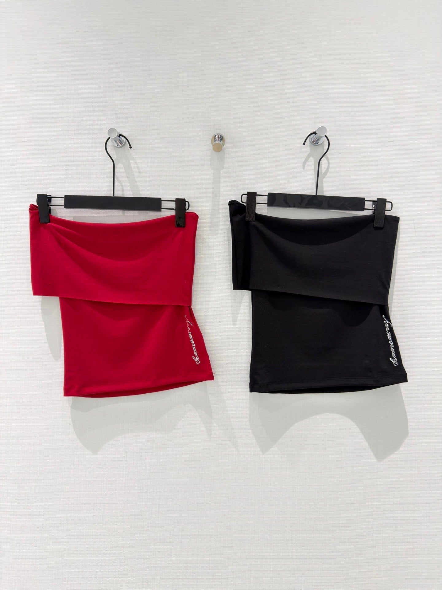 Folded bandeau tube top