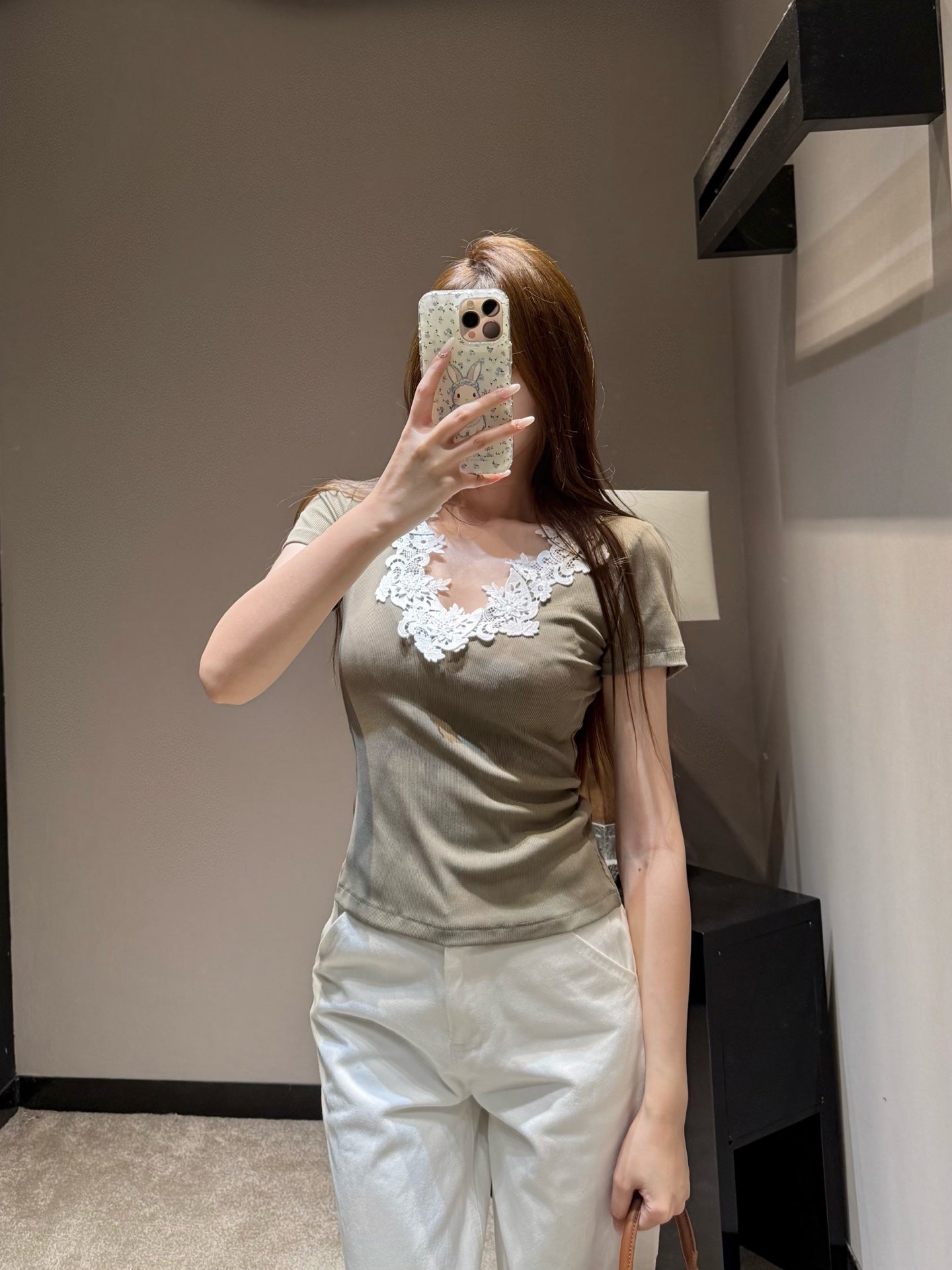 Ribbed Short Sleeve Top