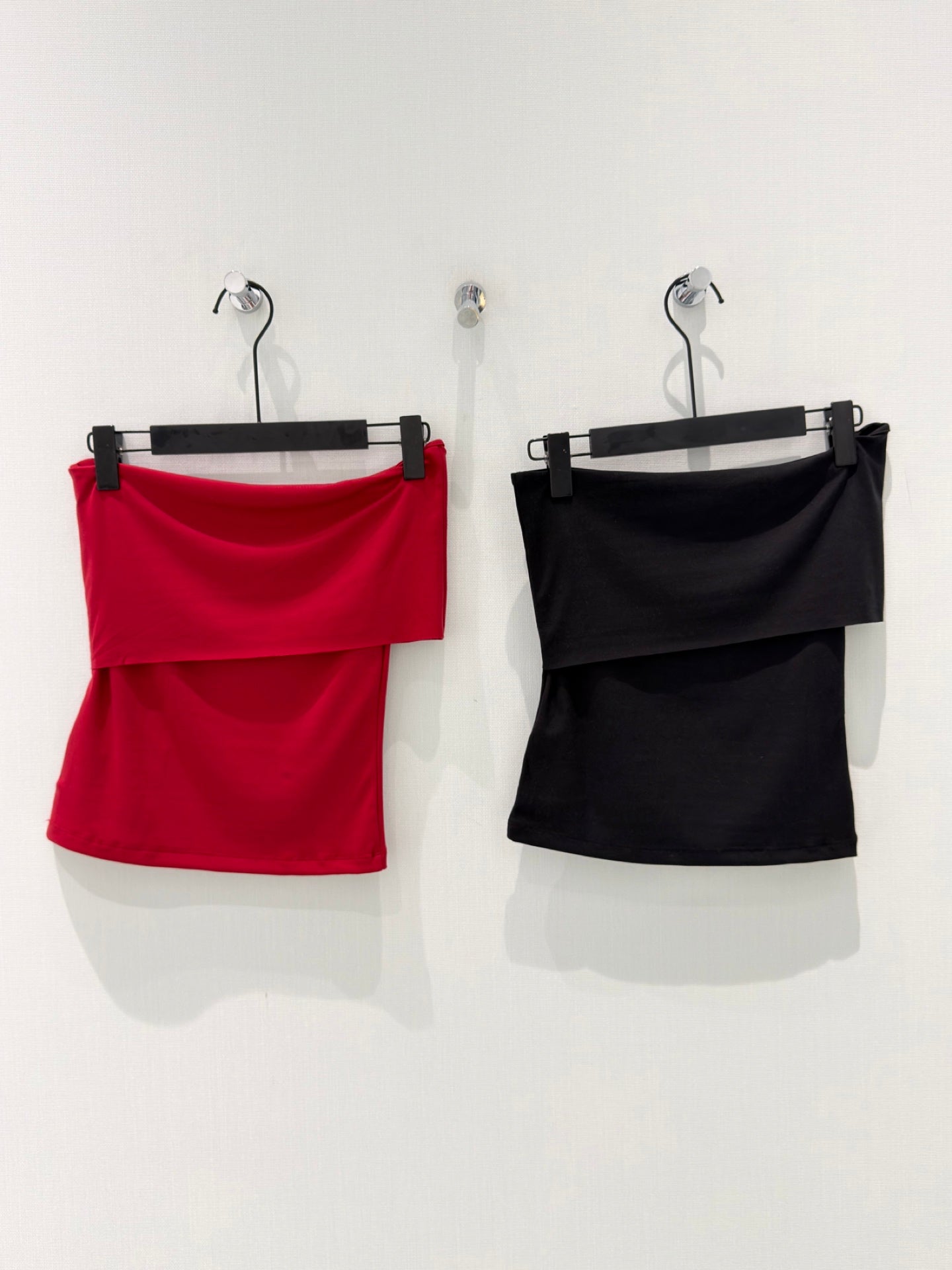 Folded bandeau tube top