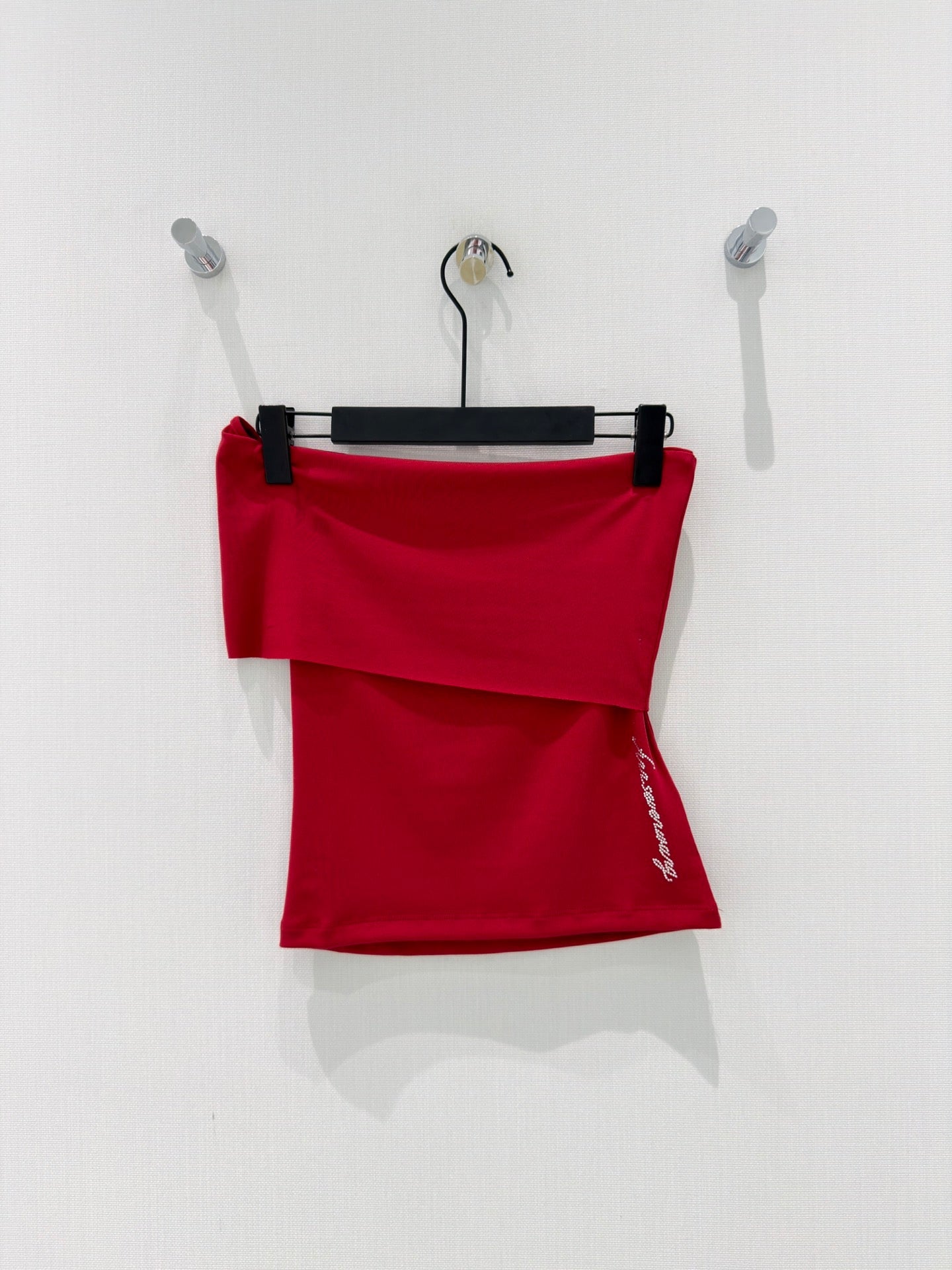 Folded bandeau tube top
