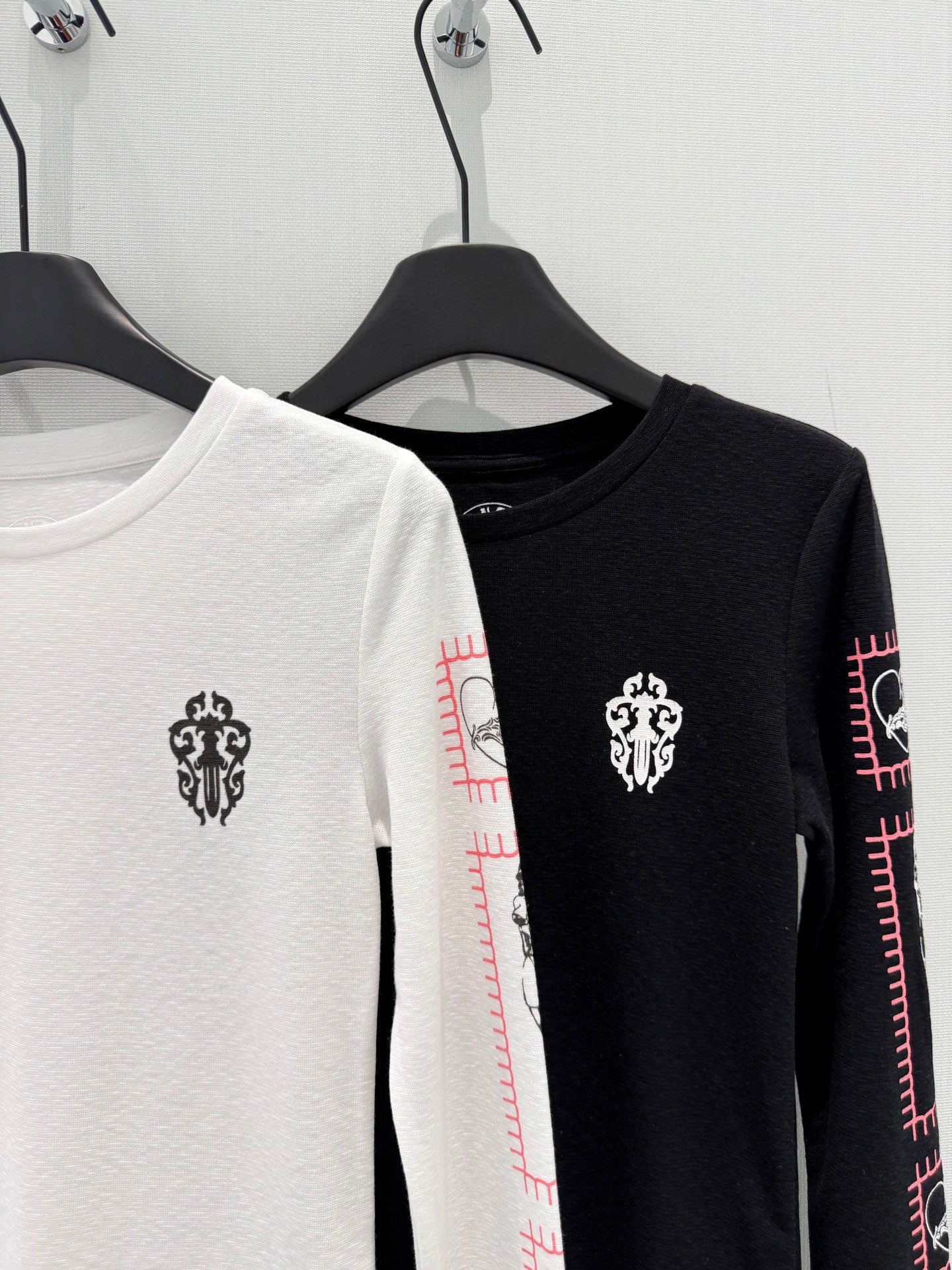 Neck Long Sleeve Slim Fit Top