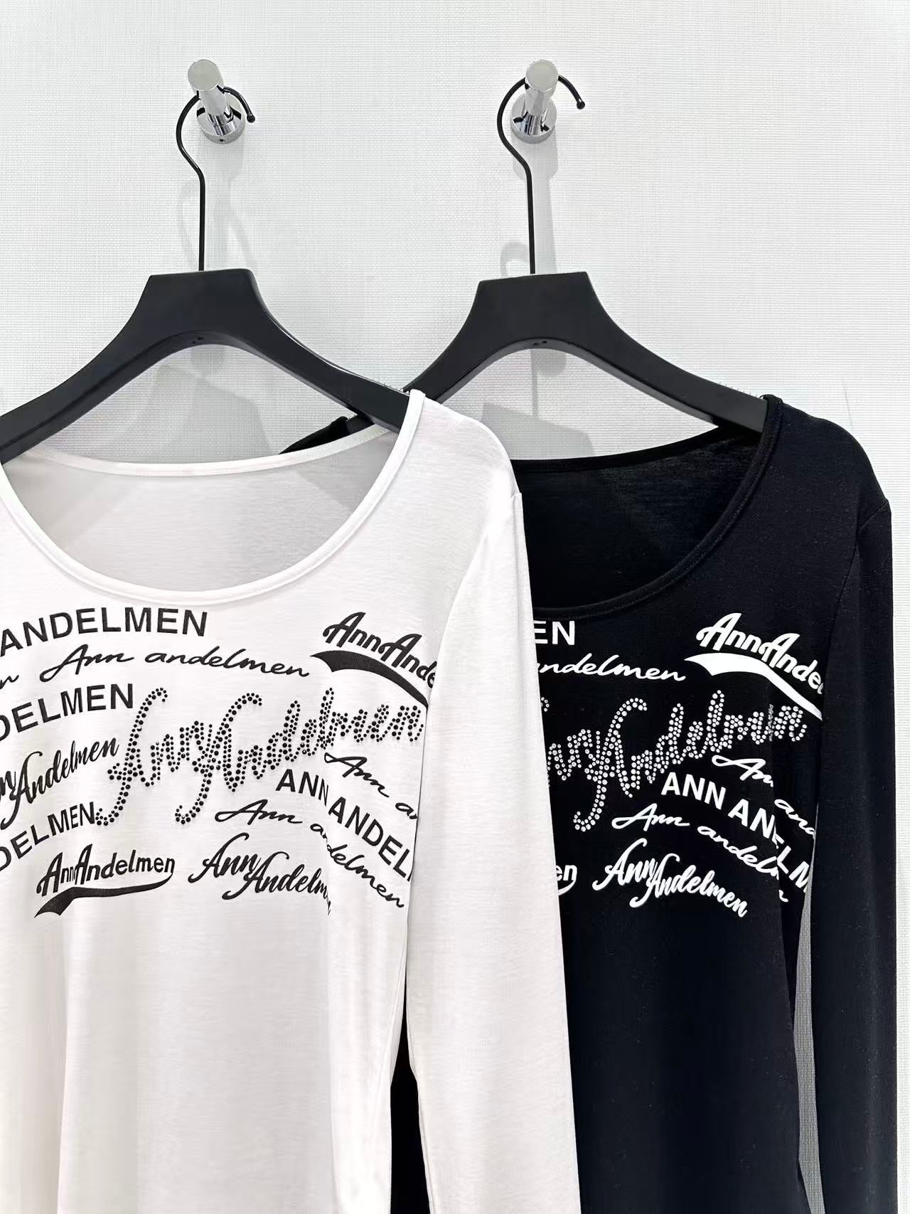 Neck Long Sleeve Slim Fit Top