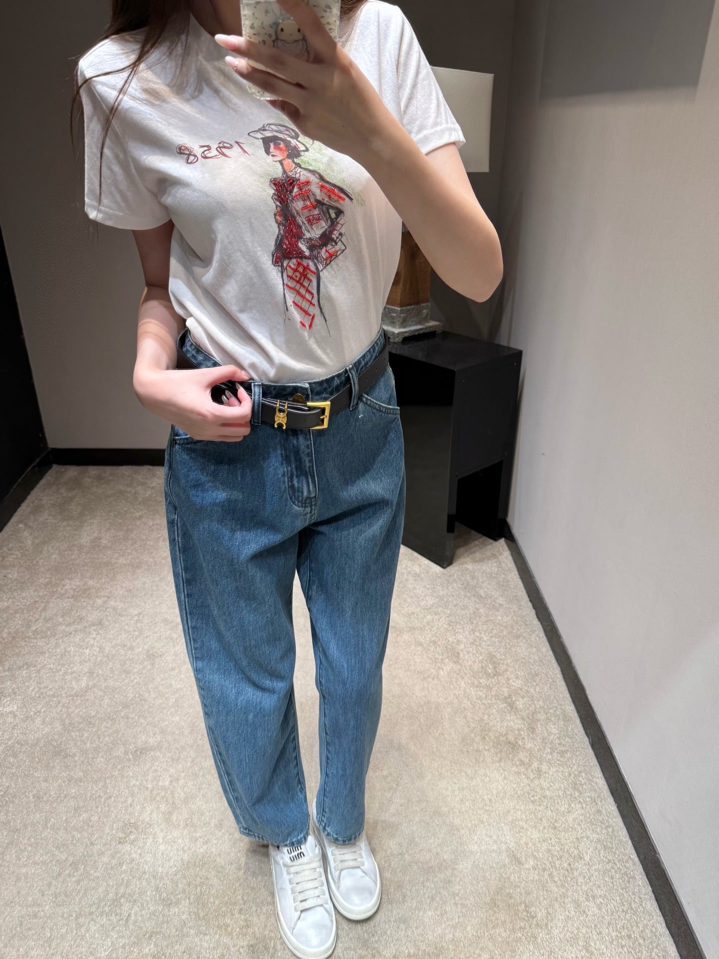 High Rise Straight Ankle Jeans