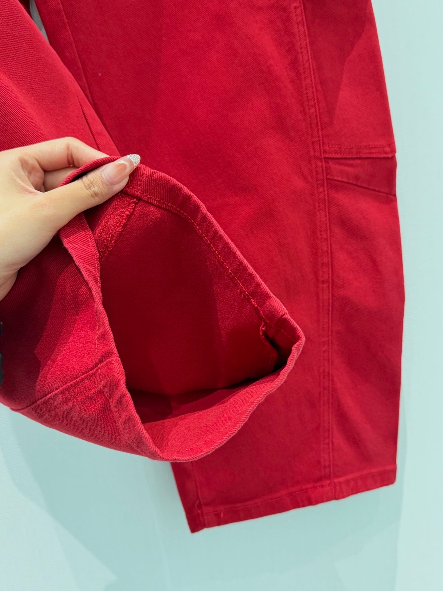 new red jeans