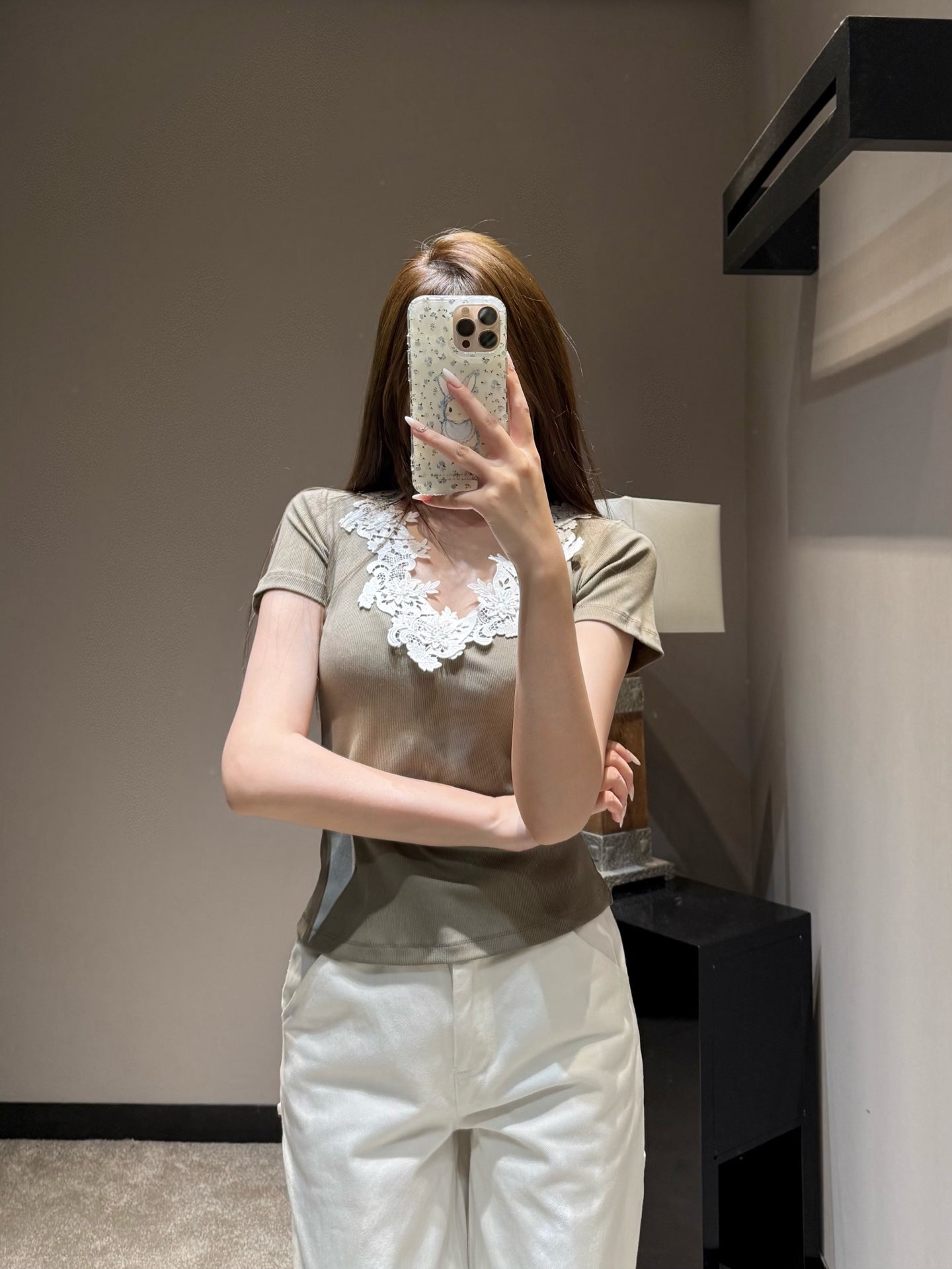 Ribbed Short Sleeve Top