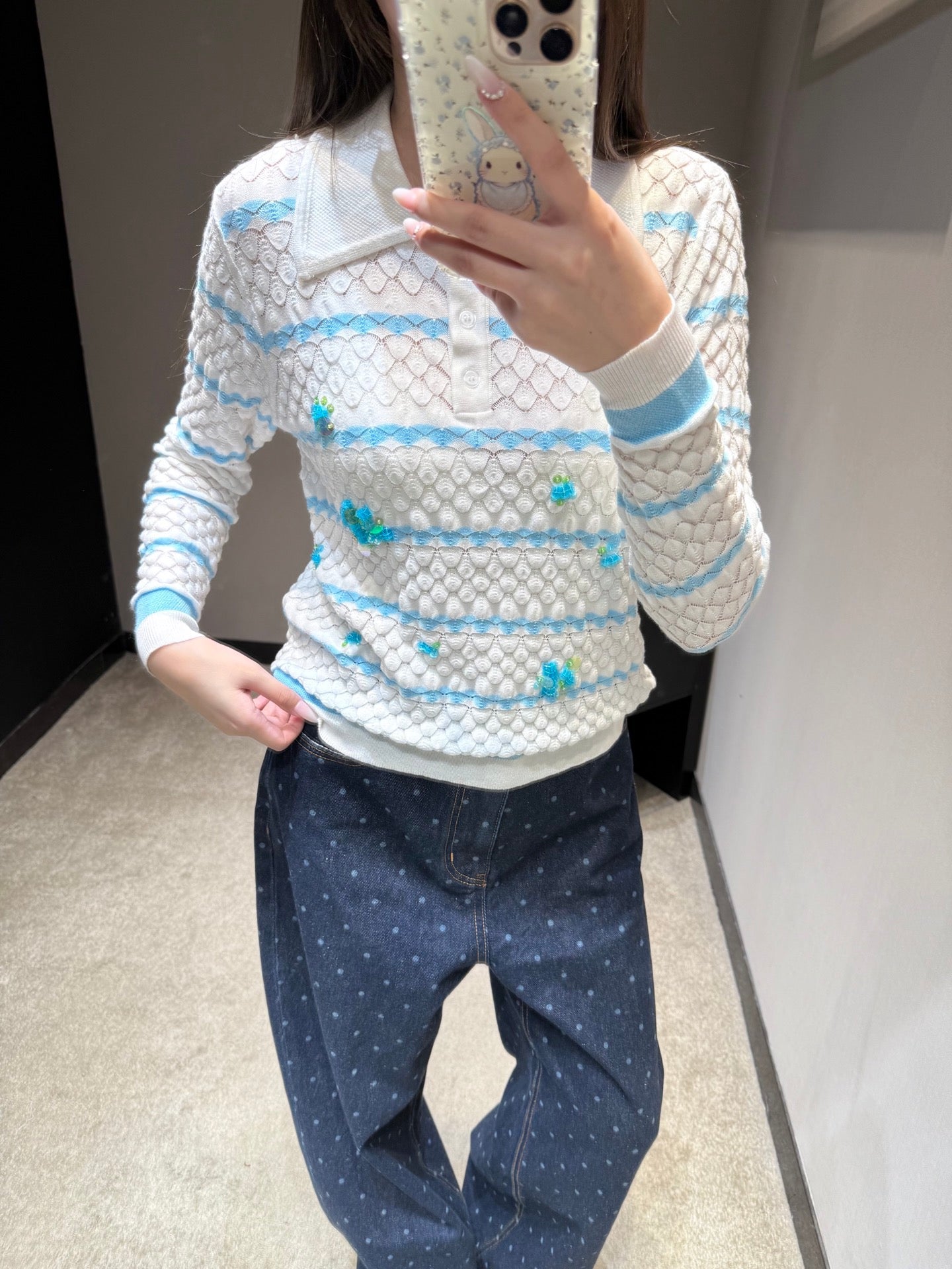 Blue Striped Long Sleeve