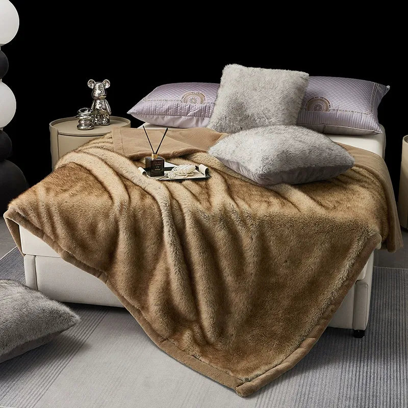 blanket + throw pillow