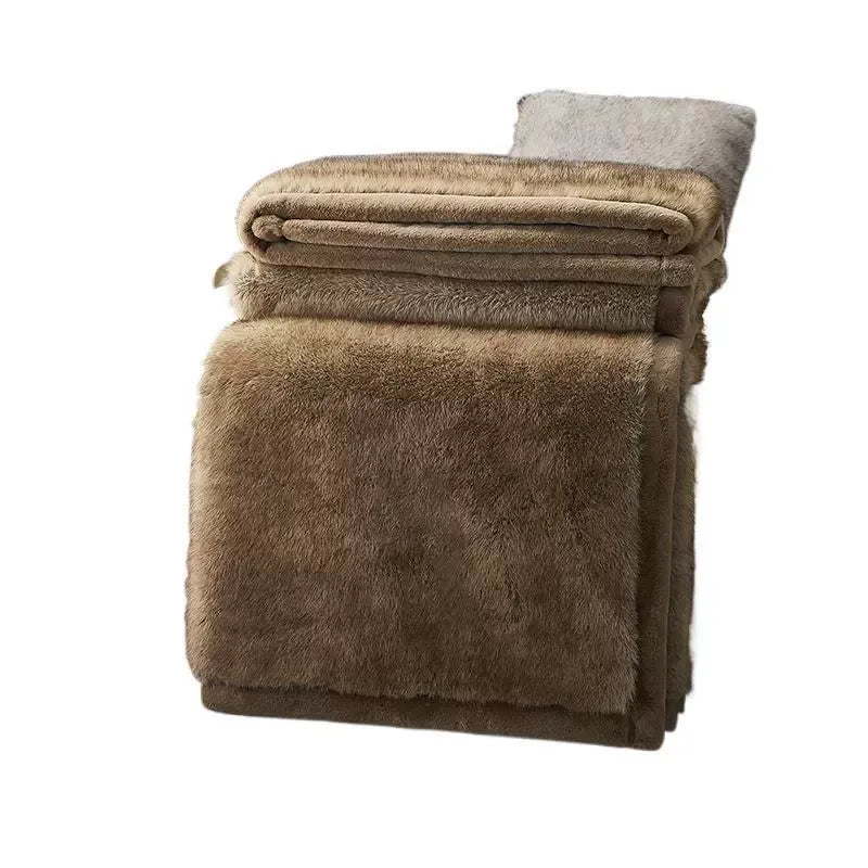 blanket + throw pillow